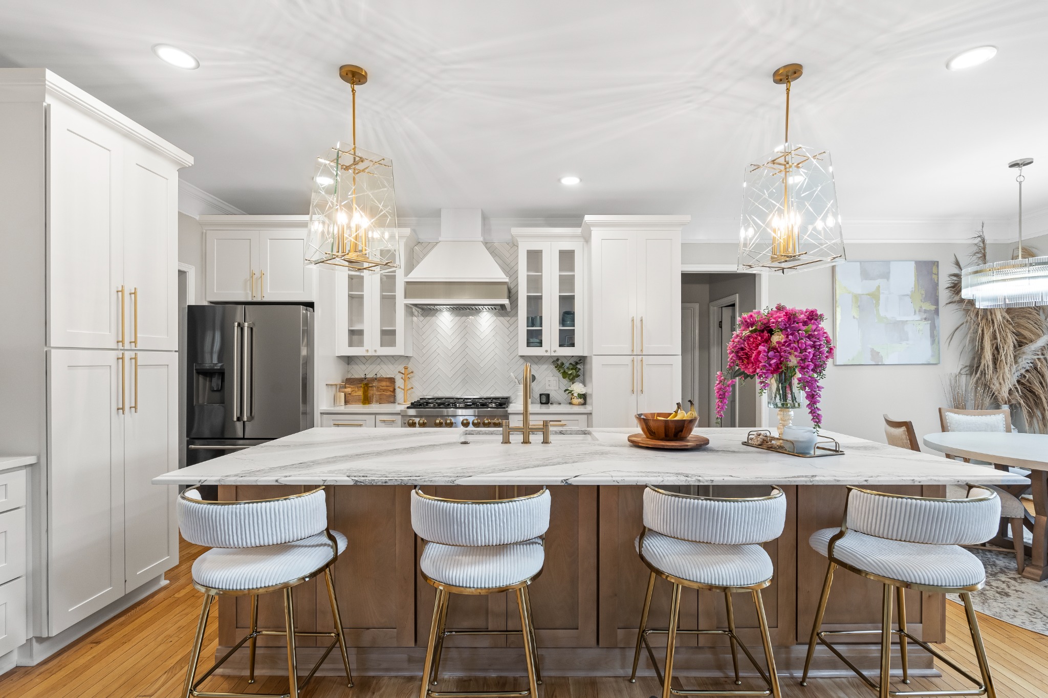 Full view of Erica's redesigned kitchen